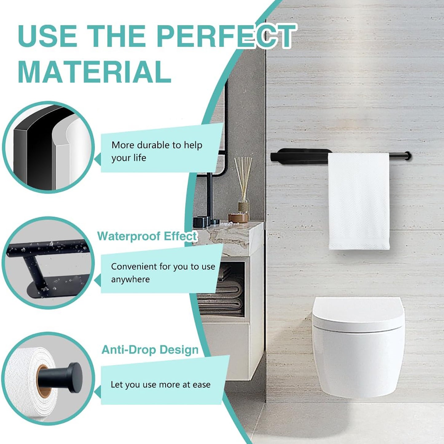 Kitchen Paper Towel Holder | Adhesive Tissue Hanger