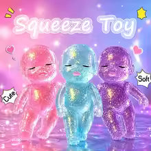 Anti-stress Squeeze Cute Toy Baby Shape| Stress Relief Toy Shining Squishy Baby Stretchable Slow Rising Toy For Friends Gift New