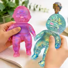 Anti-stress Squeeze Cute Toy Baby Shape| Stress Relief Toy Shining Squishy Baby Stretchable Slow Rising Toy For Friends Gift New