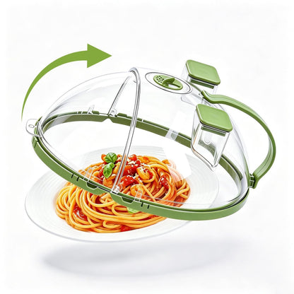 Microwave Splash Cover with Steam Vent and Handle