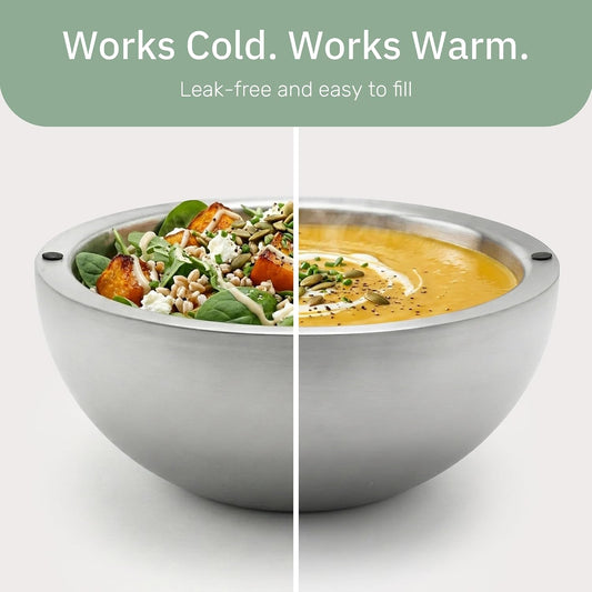 Double Wall Stainless Steel Chiller Bowl