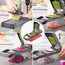 16 in 1 Vegetable Chopper, Salad Fruit Vegetable Food Chopper Slicer Peeler
