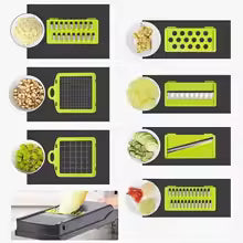 16 in 1 Vegetable Chopper, Salad Fruit Vegetable Food Chopper Slicer Peeler