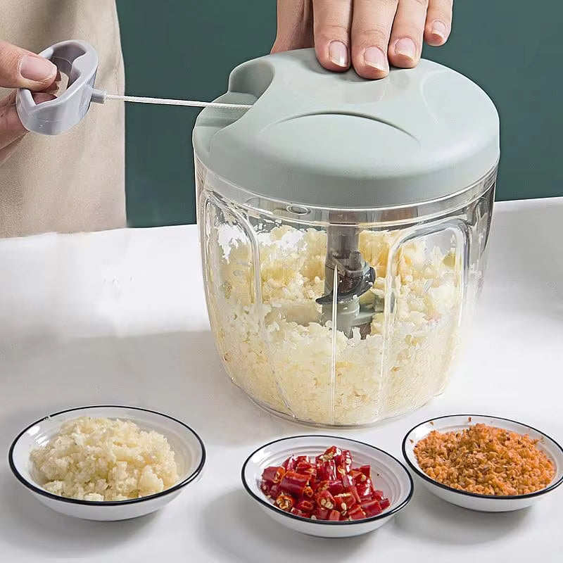 Manual Meat Mincer Garlic Chopper Rotate Garlic Press Crusher Vegetable Onion Cutter Kitchen Cooking Accessories