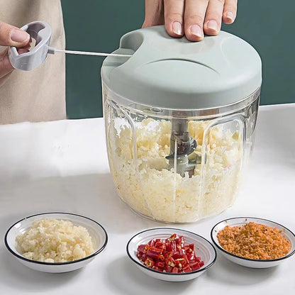 Manual Meat Mincer Garlic Chopper Rotate Garlic Press Crusher Vegetable Onion Cutter Kitchen Cooking Accessories