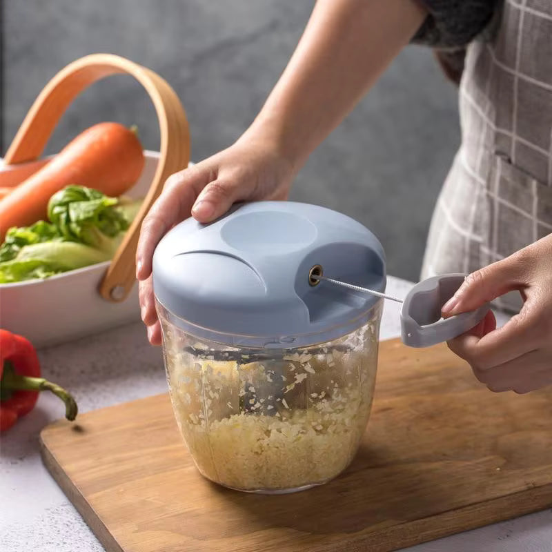 Manual Meat Mincer Garlic Chopper Rotate Garlic Press Crusher Vegetable Onion Cutter Kitchen Cooking Accessories