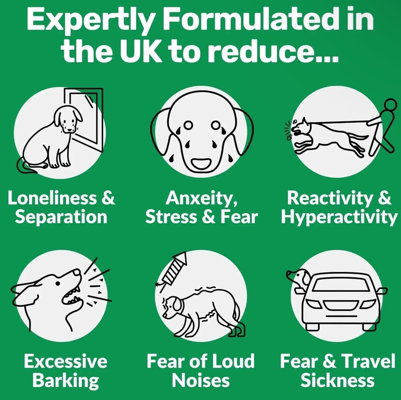 NutriPaw Calming Treats For Dogs - Reduce Stress, Fear, Separation, Barking, UK