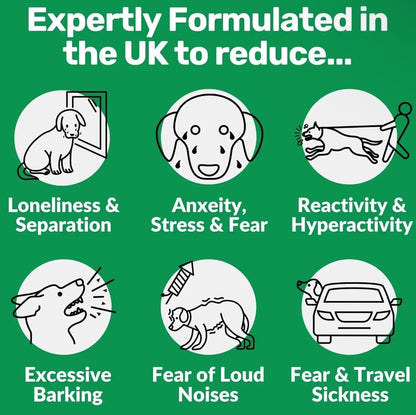 NutriPaw Calming Treats For Dogs - Reduce Stress, Fear, Separation, Barking, UK