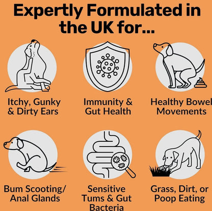 NutriPaw Pre, Pro & Postbiotic Digestive Treats For Dogs - Gut Health, Sensitive