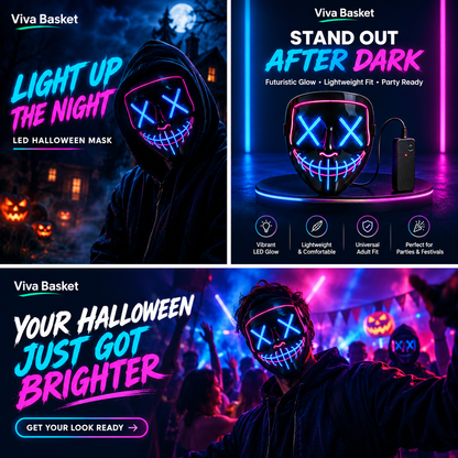 LED Halloween Mask