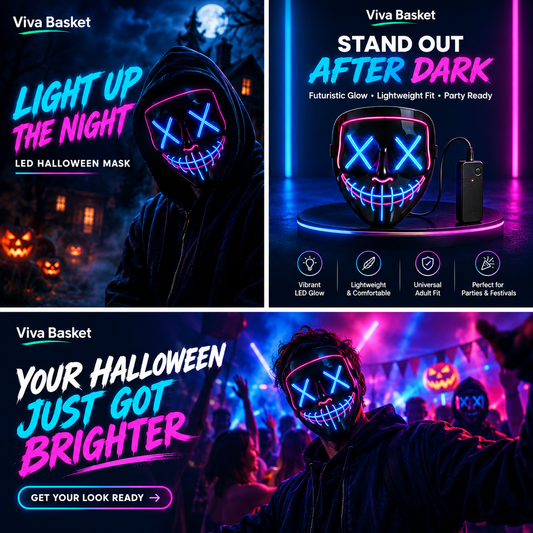LED Halloween Mask