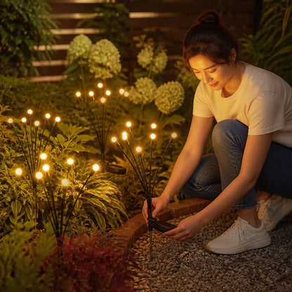 GlowFly LED Solar Firefly Garden Lights | Waterproof Outdoor Landscape Lighting ✨