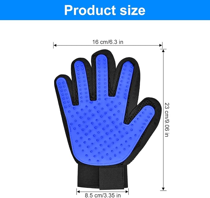 Pet Hair Remover Cat Cleaning Grooming Comb |No Wash Silicone Gloves| Solid Color Pet Bath Brushcat and Dog Supplies